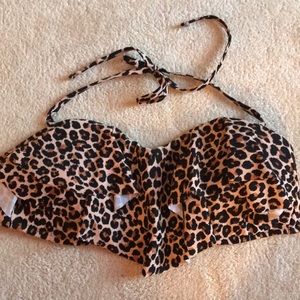Cheetah print swim suit top